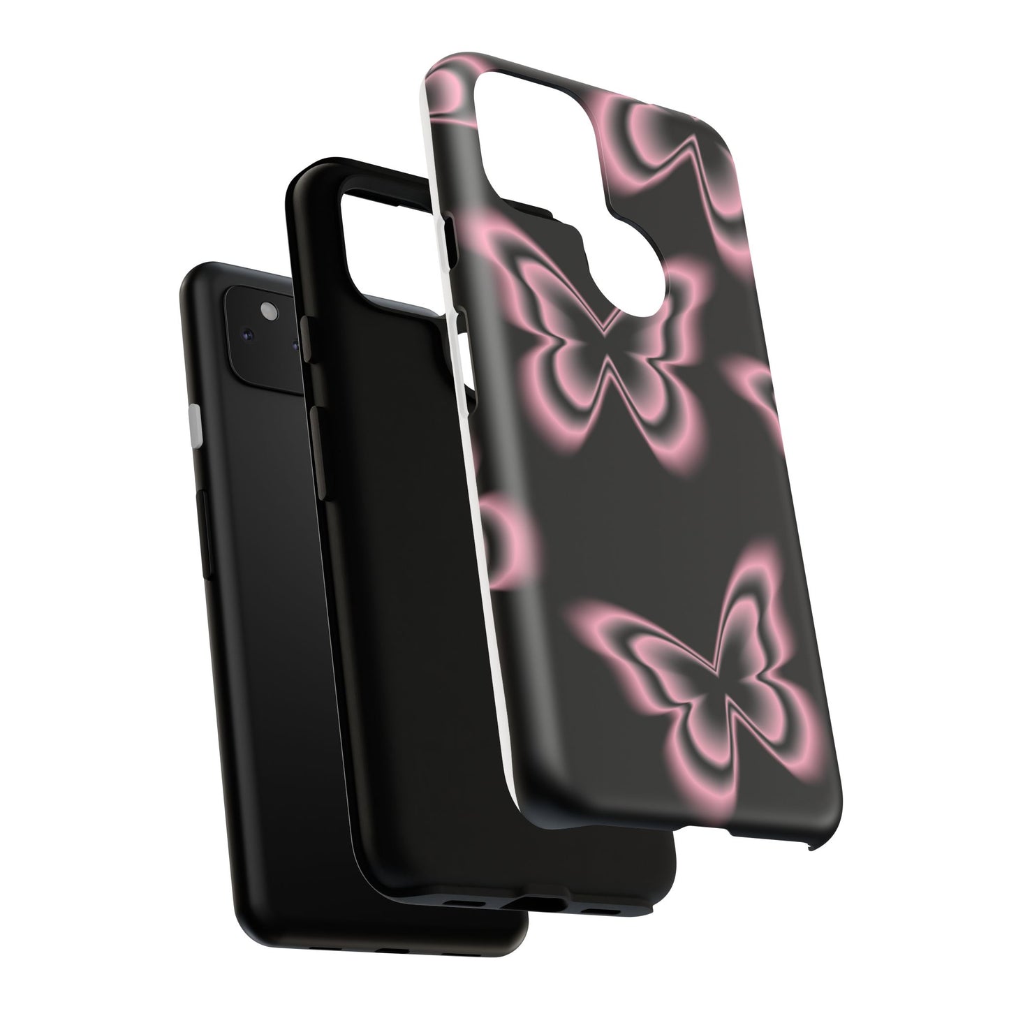 Pink Butterfly Tough Phone Case