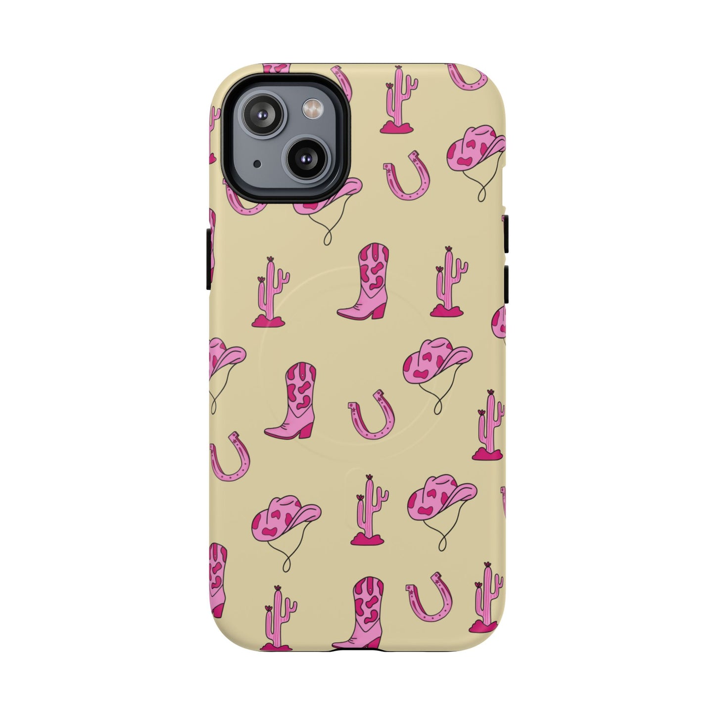 Pink Western-Themed Tough Magnetic Case