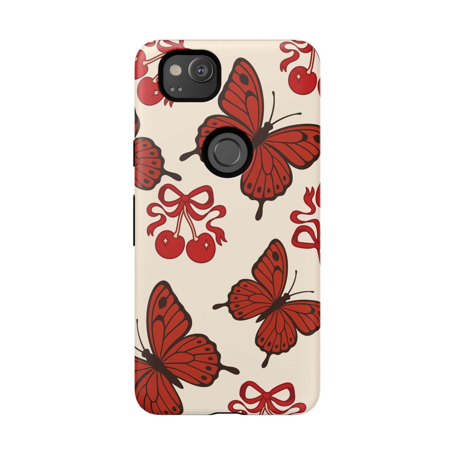 Butterfly Cherry Tough Phone Case