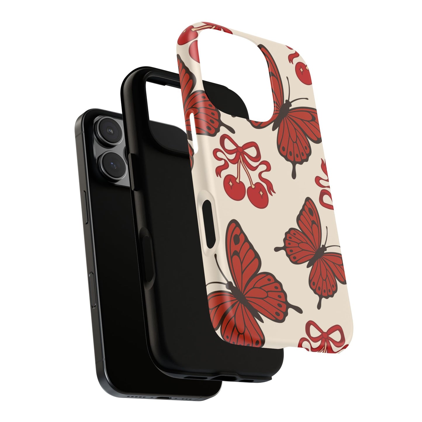 Butterfly Cherry Tough Phone Case