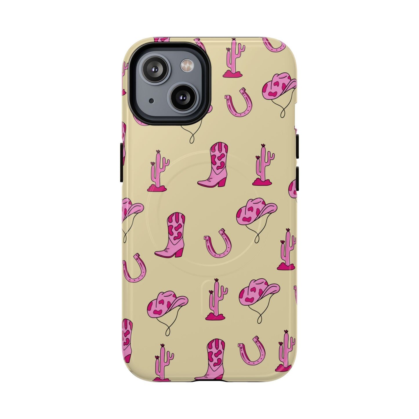 Pink Western-Themed Tough Magnetic Case