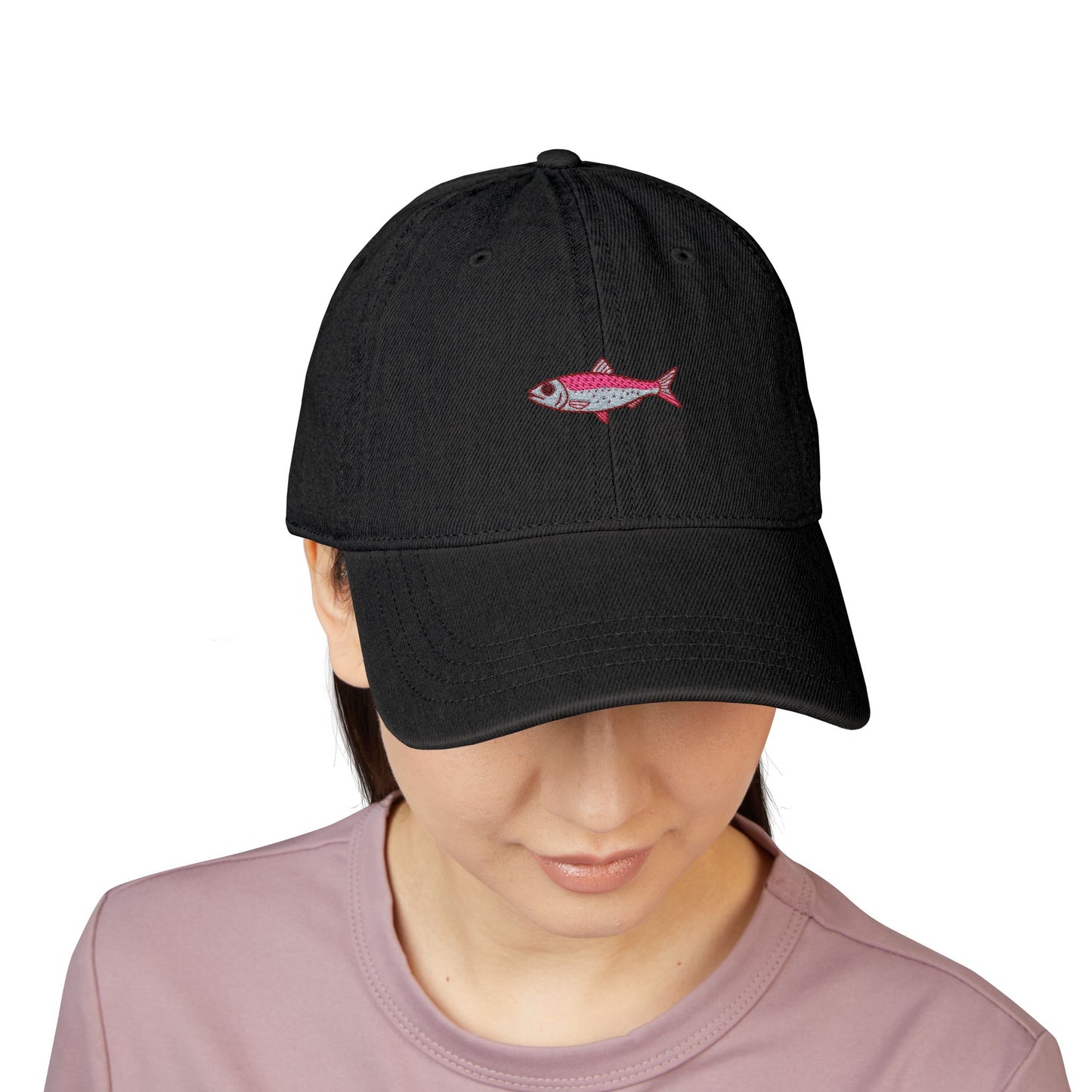 Denim Pink Sardine Hat
