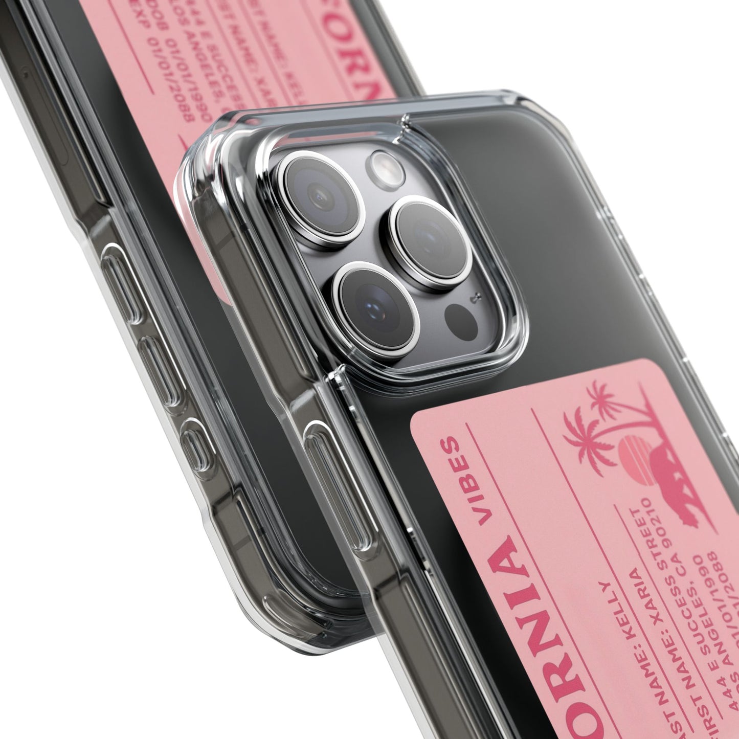 California Vibes Clear Magnetic Impact Case