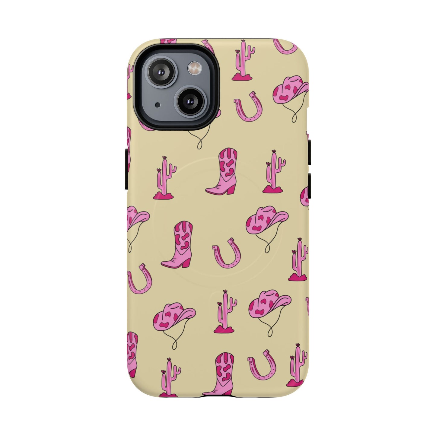 Pink Western-Themed Tough Magnetic Case