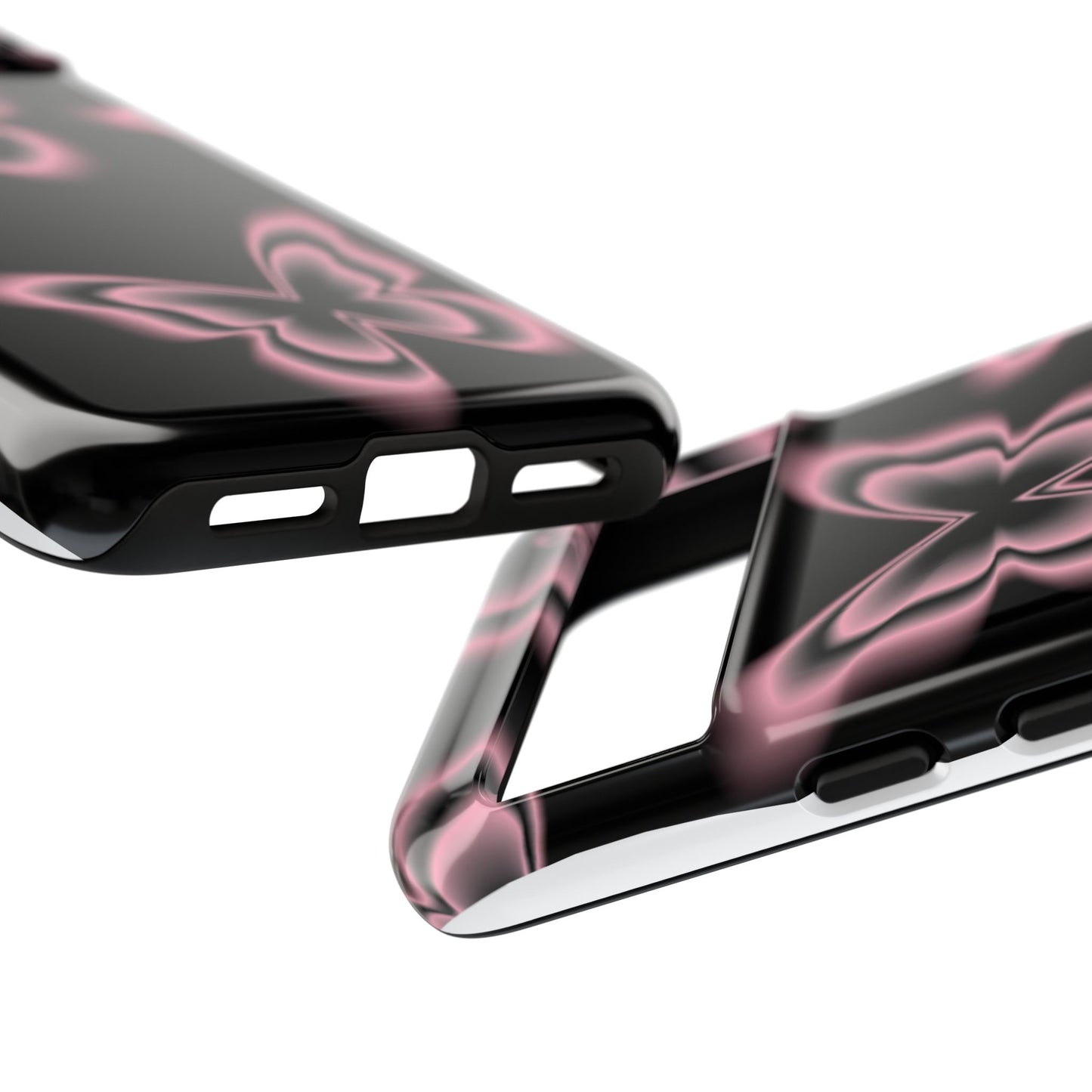 Pink Butterfly Tough Phone Case