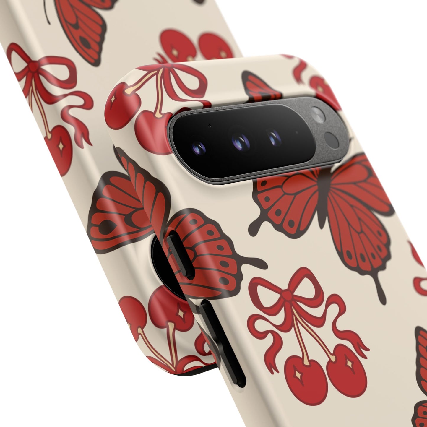 Butterfly Cherry Tough Phone Case