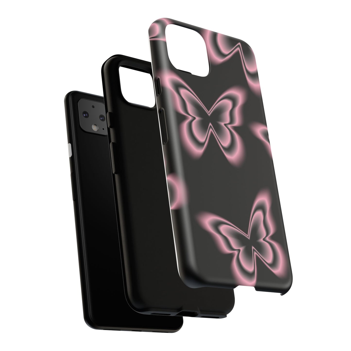 Pink Butterfly Tough Phone Case