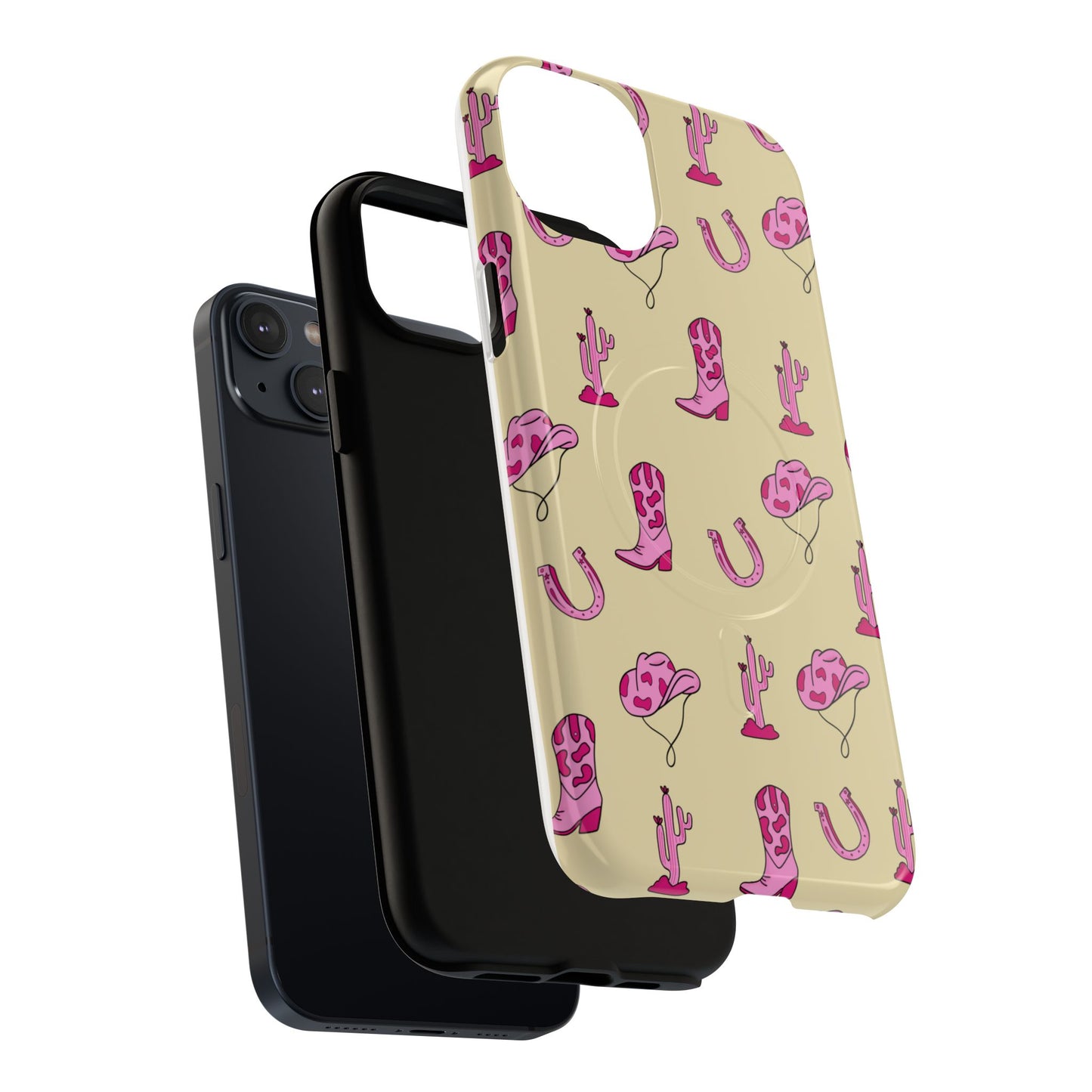 Pink Western-Themed Tough Magnetic Case