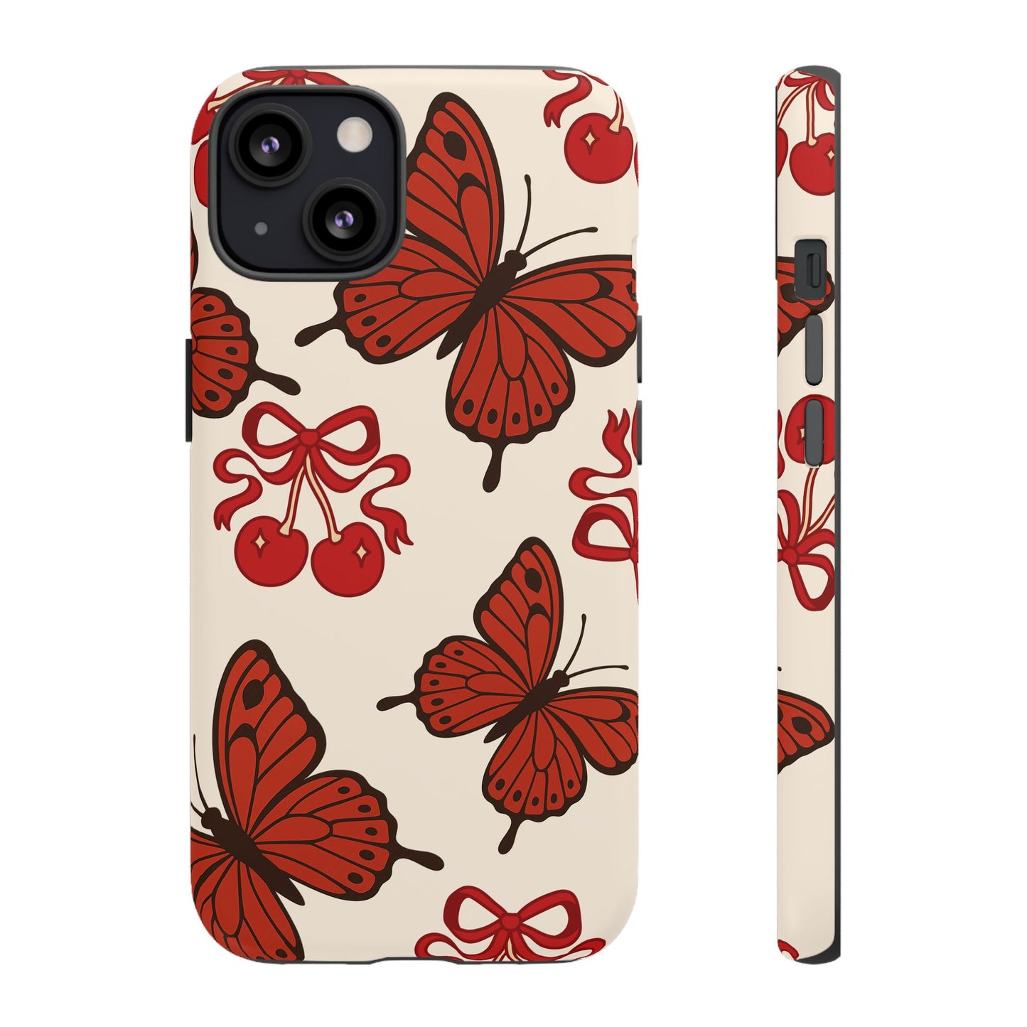 Butterfly Cherry Tough Phone Case