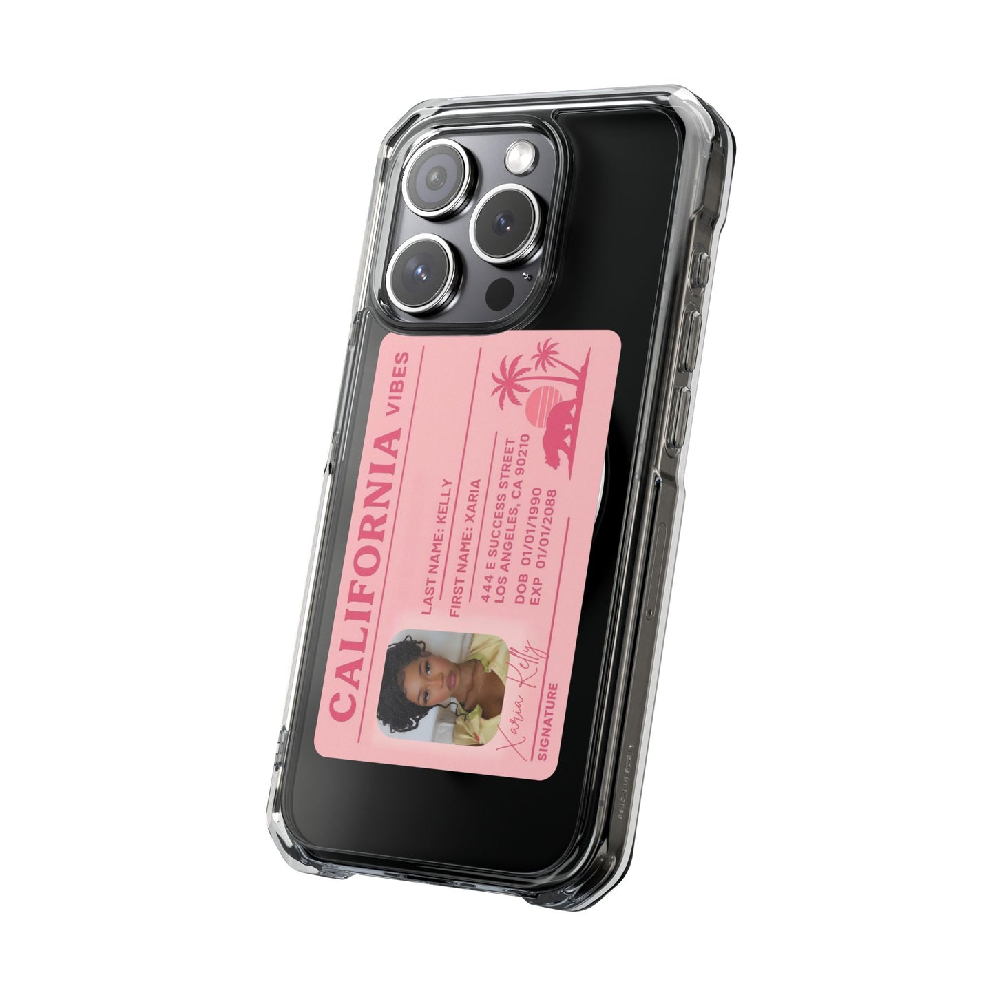 California Vibes Clear Magnetic Impact Case