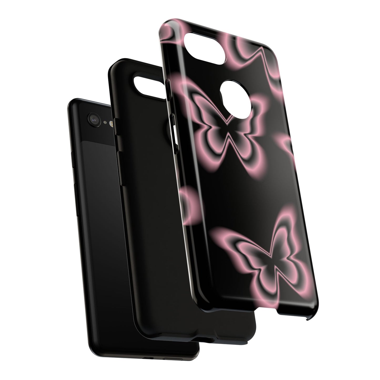Pink Butterfly Tough Phone Case