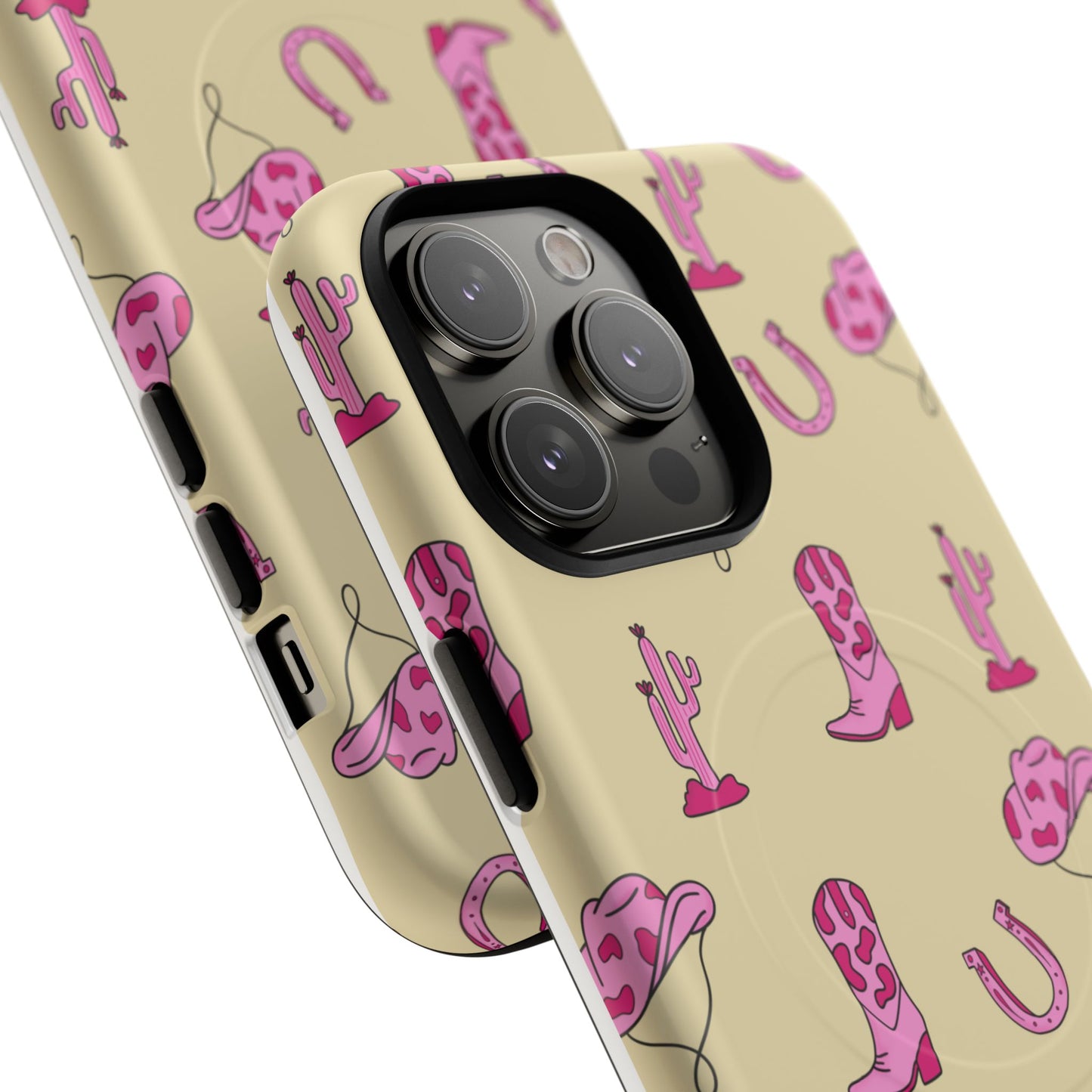 Pink Western-Themed Tough Magnetic Case