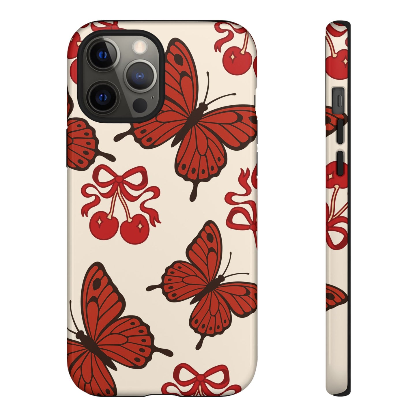 Butterfly Cherry Tough Phone Case