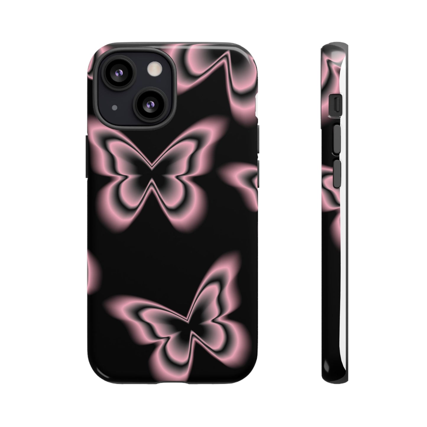 Pink Butterfly Tough Phone Case