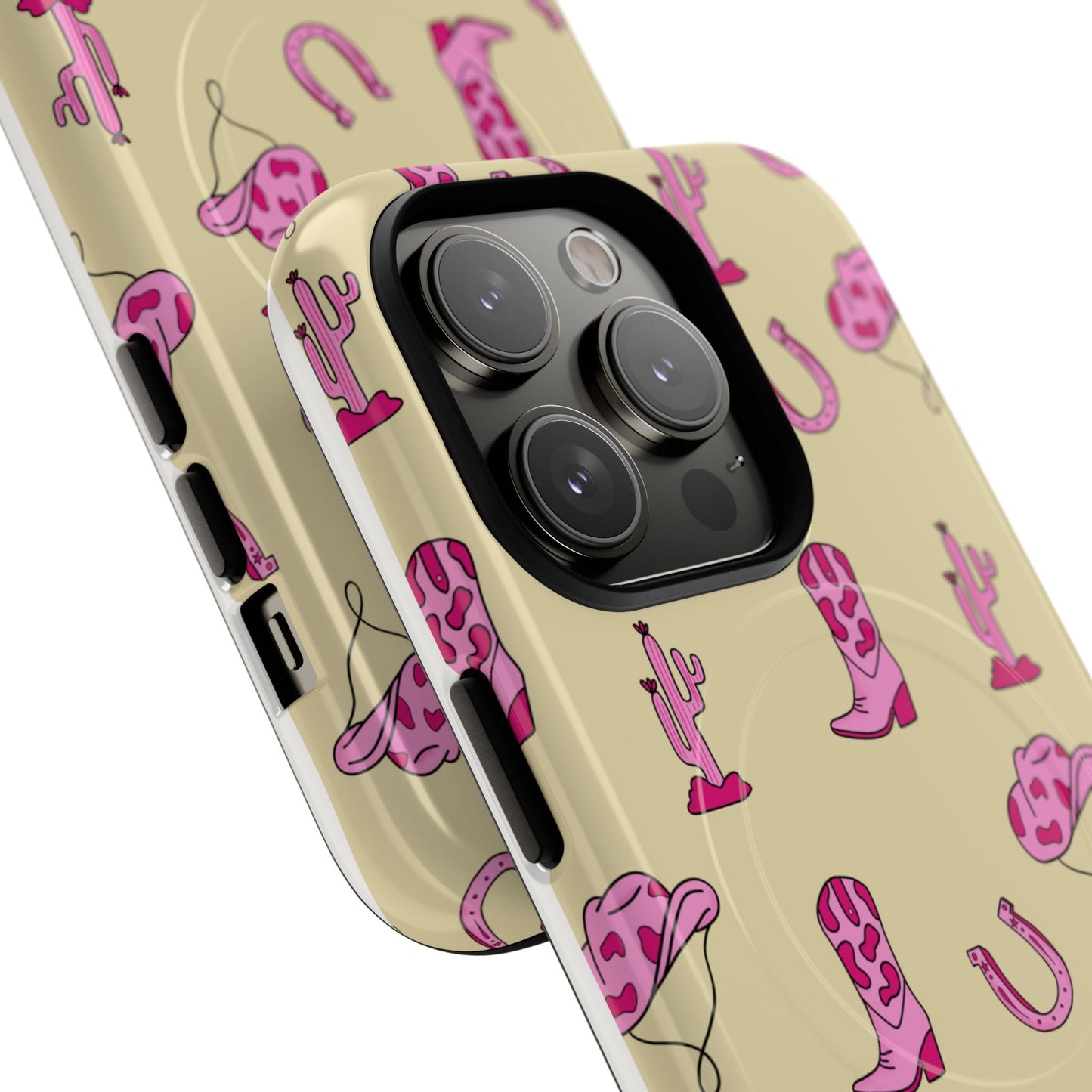 Pink Western-Themed Tough Magnetic Case