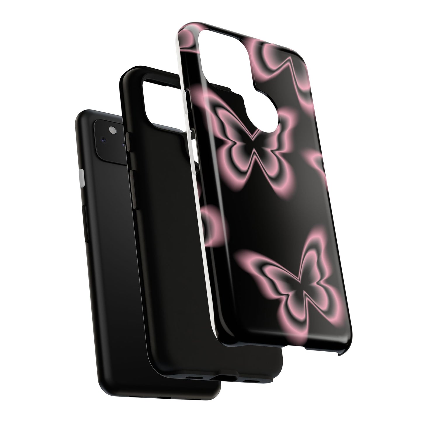 Pink Butterfly Tough Phone Case