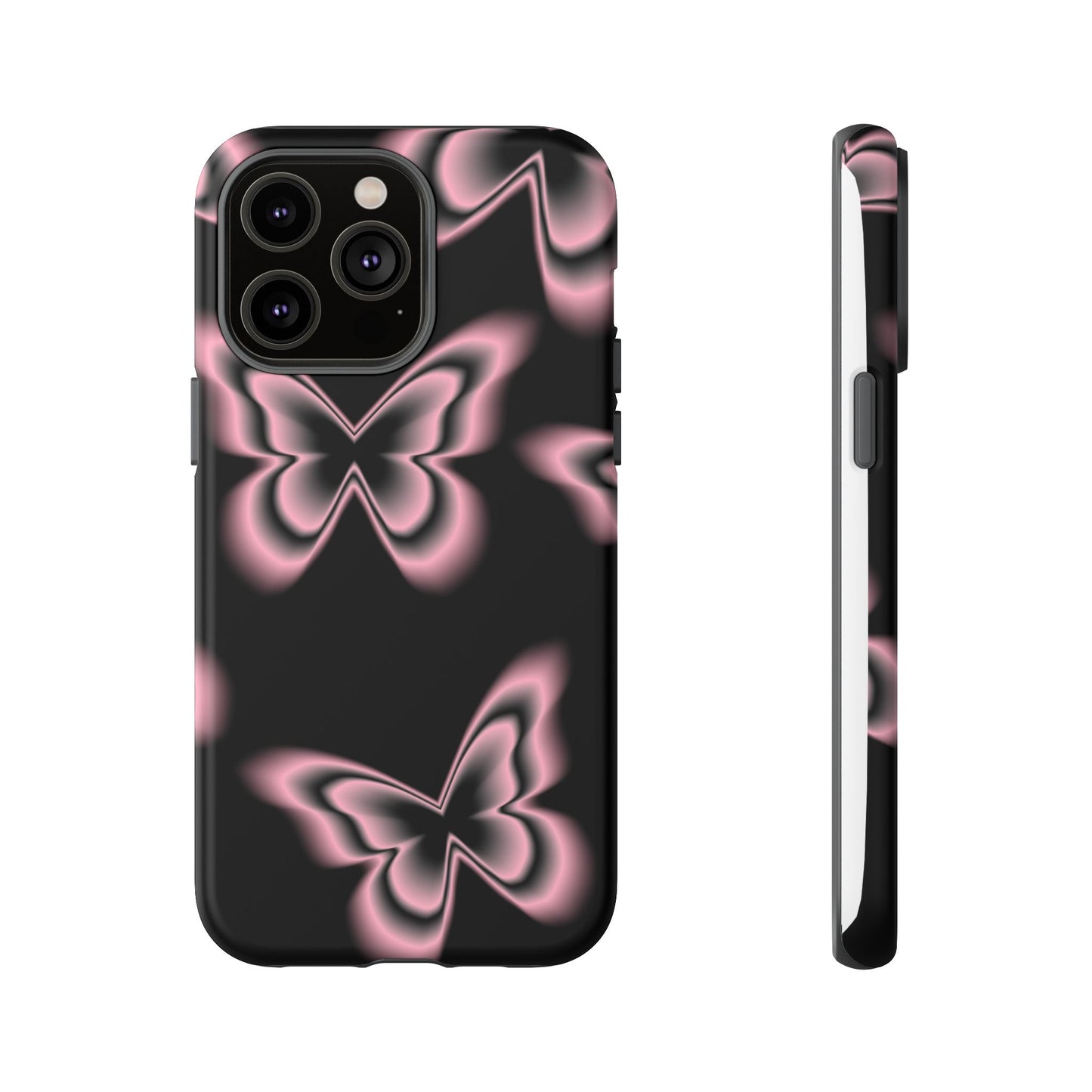 Pink Butterfly Tough Phone Case