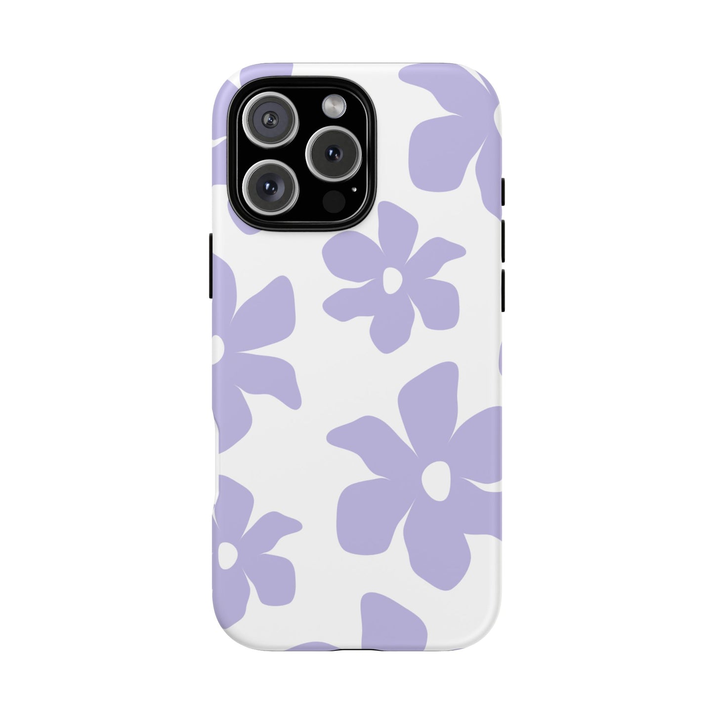 Purple Floral Tough Phone Case