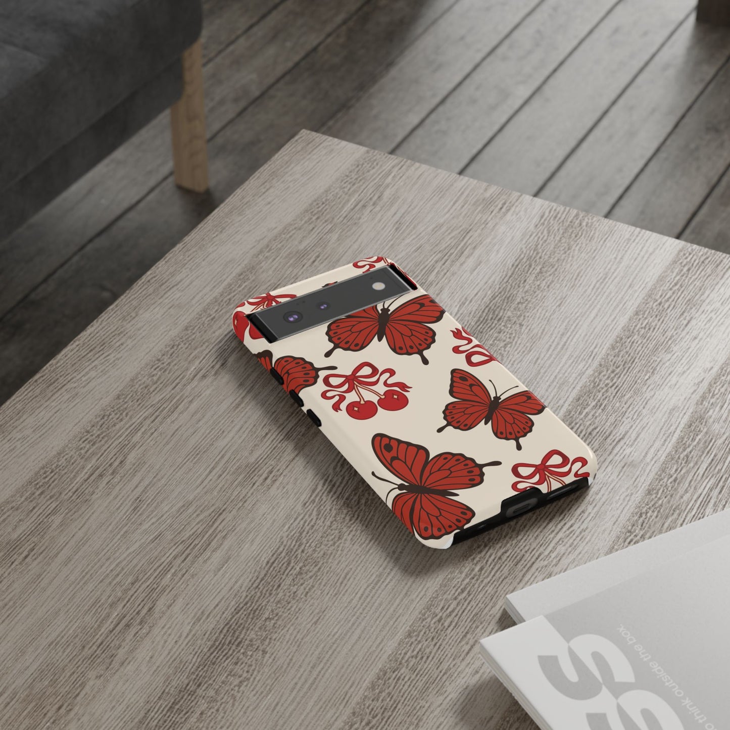 Butterfly Cherry Tough Phone Case