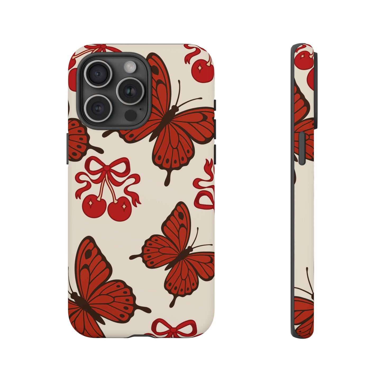 Butterfly Cherry Tough Phone Case