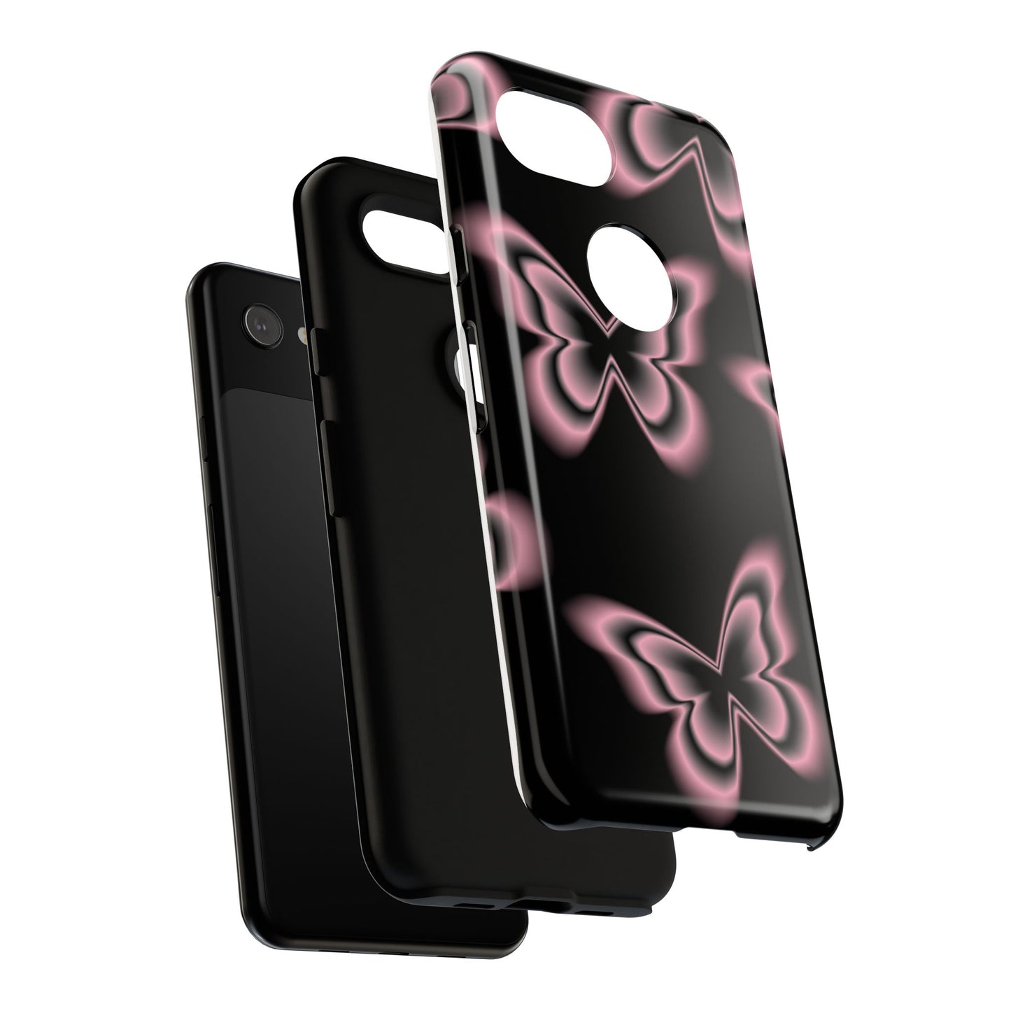Pink Butterfly Tough Phone Case