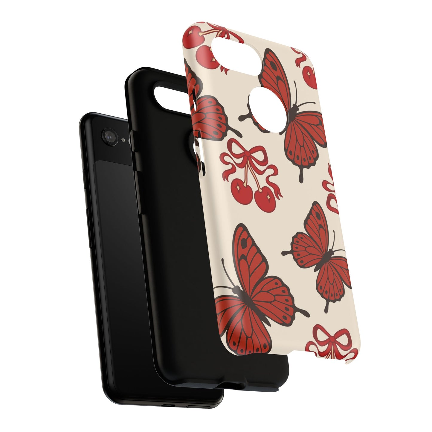 Butterfly Cherry Tough Phone Case