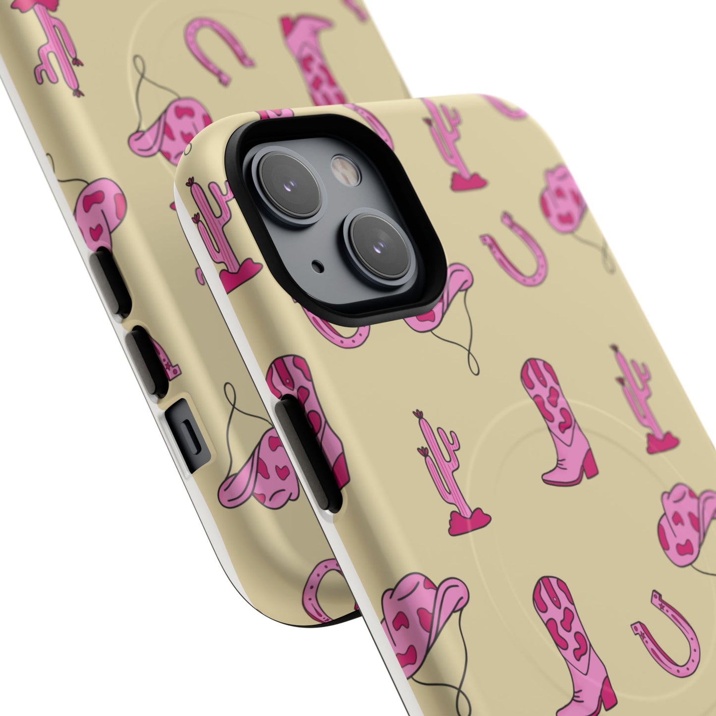 Pink Western-Themed Tough Magnetic Case