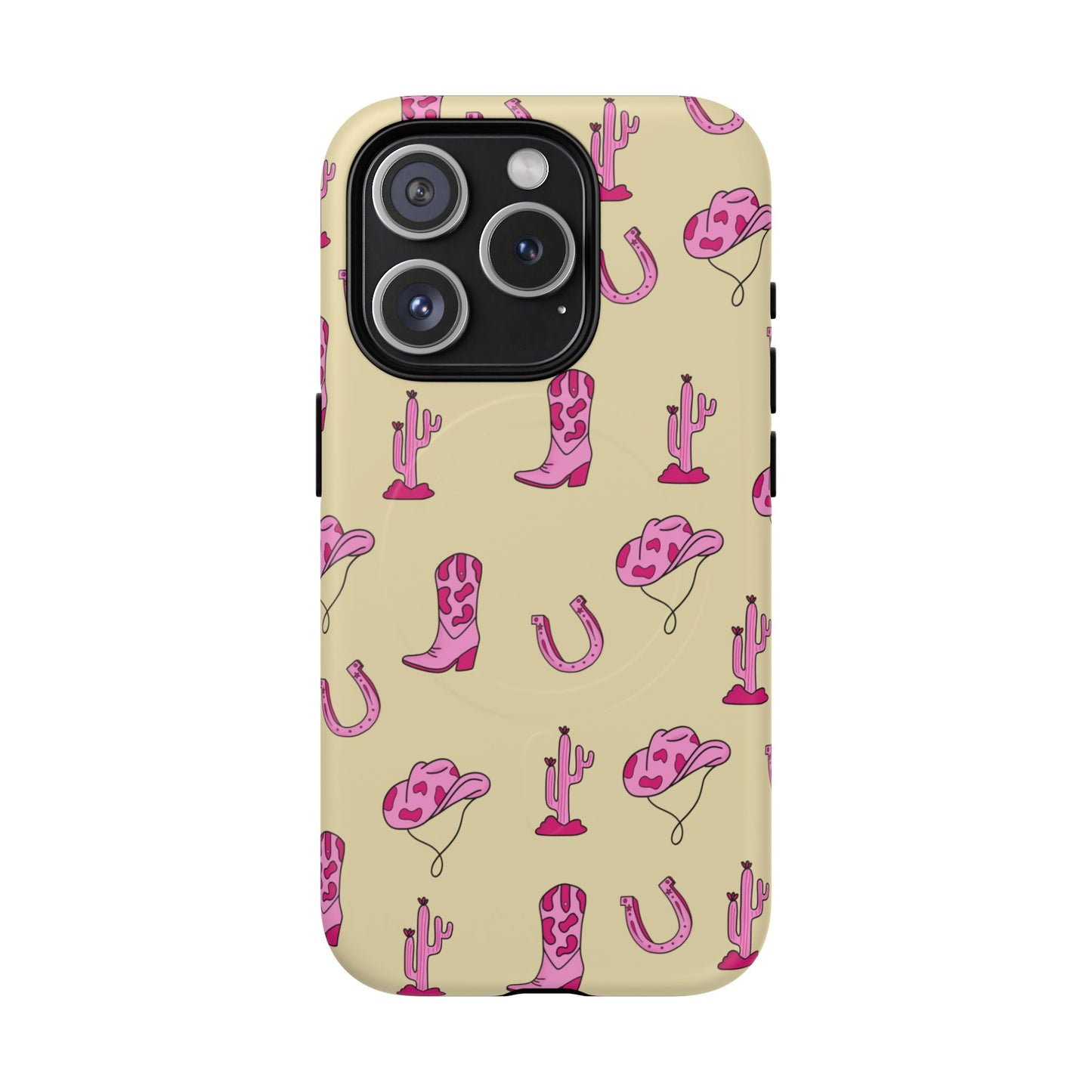 Pink Western-Themed Tough Magnetic Case
