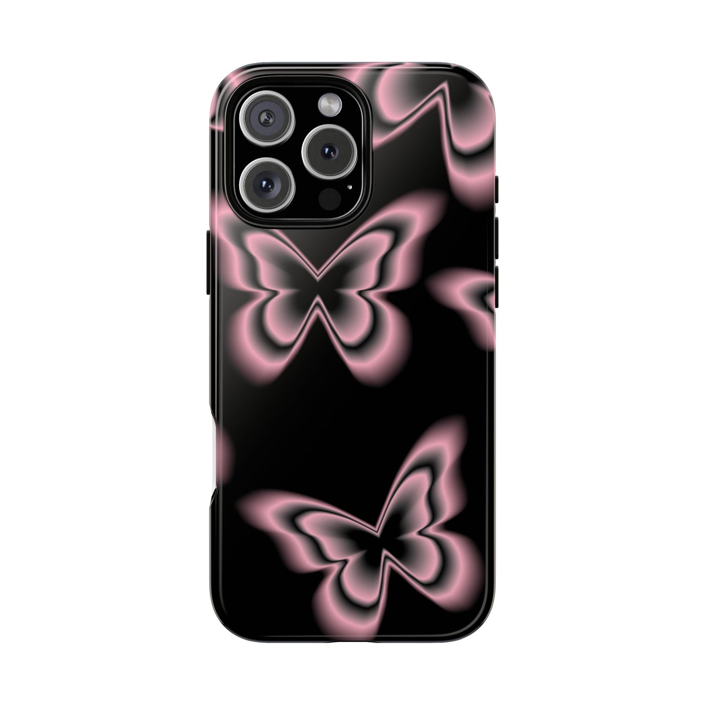 Pink Butterfly Tough Phone Case