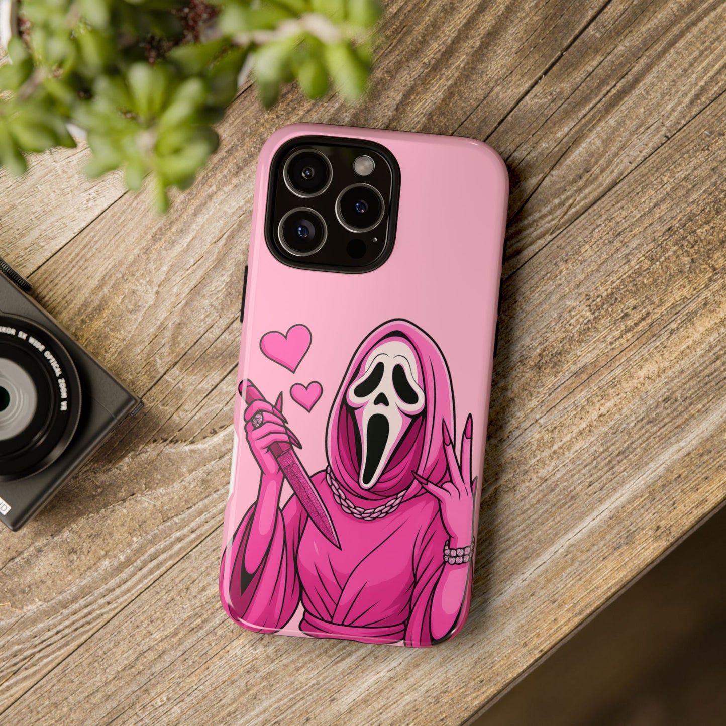 Pink Ghost Tough Phone Case