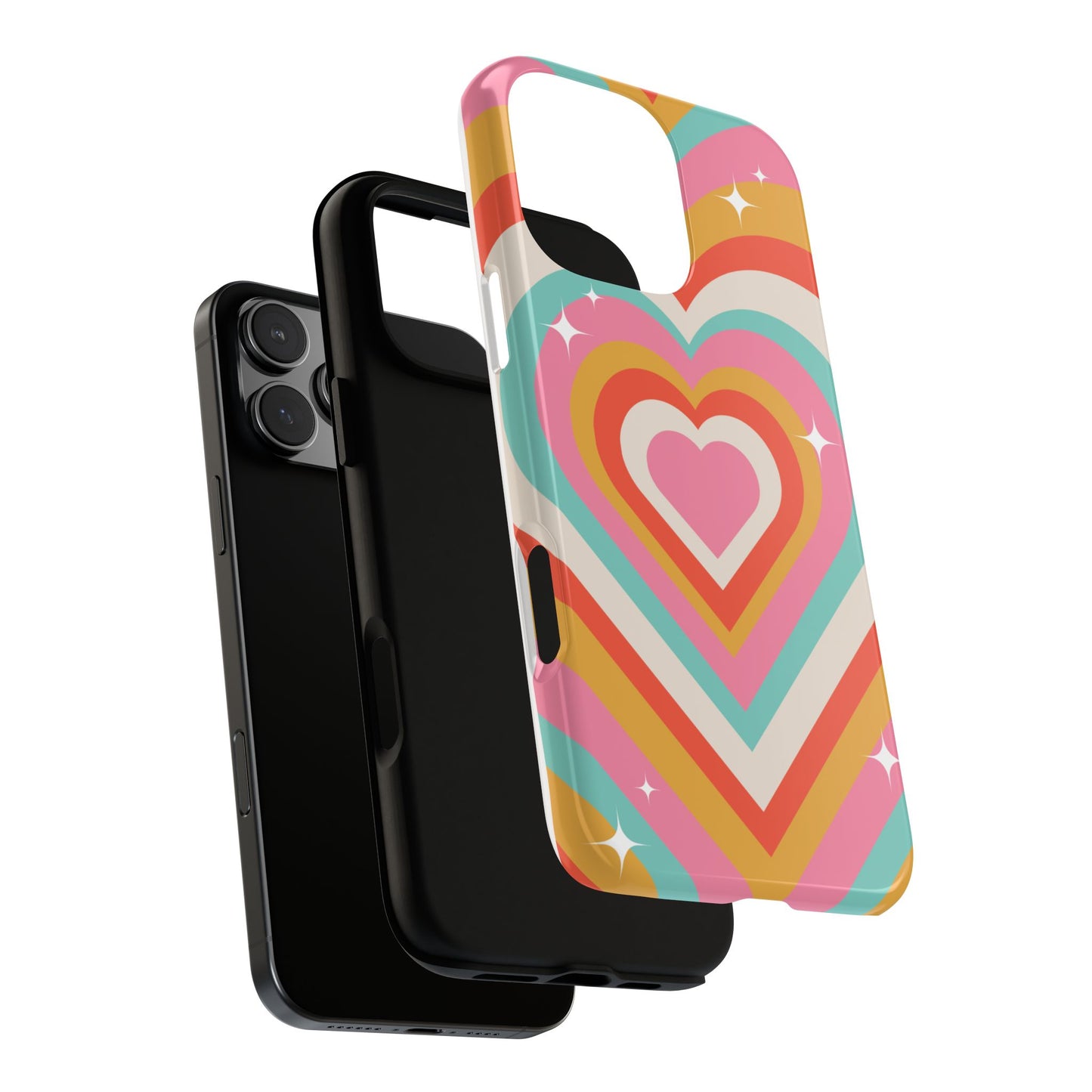 Colorful Heart Tough Phone Case