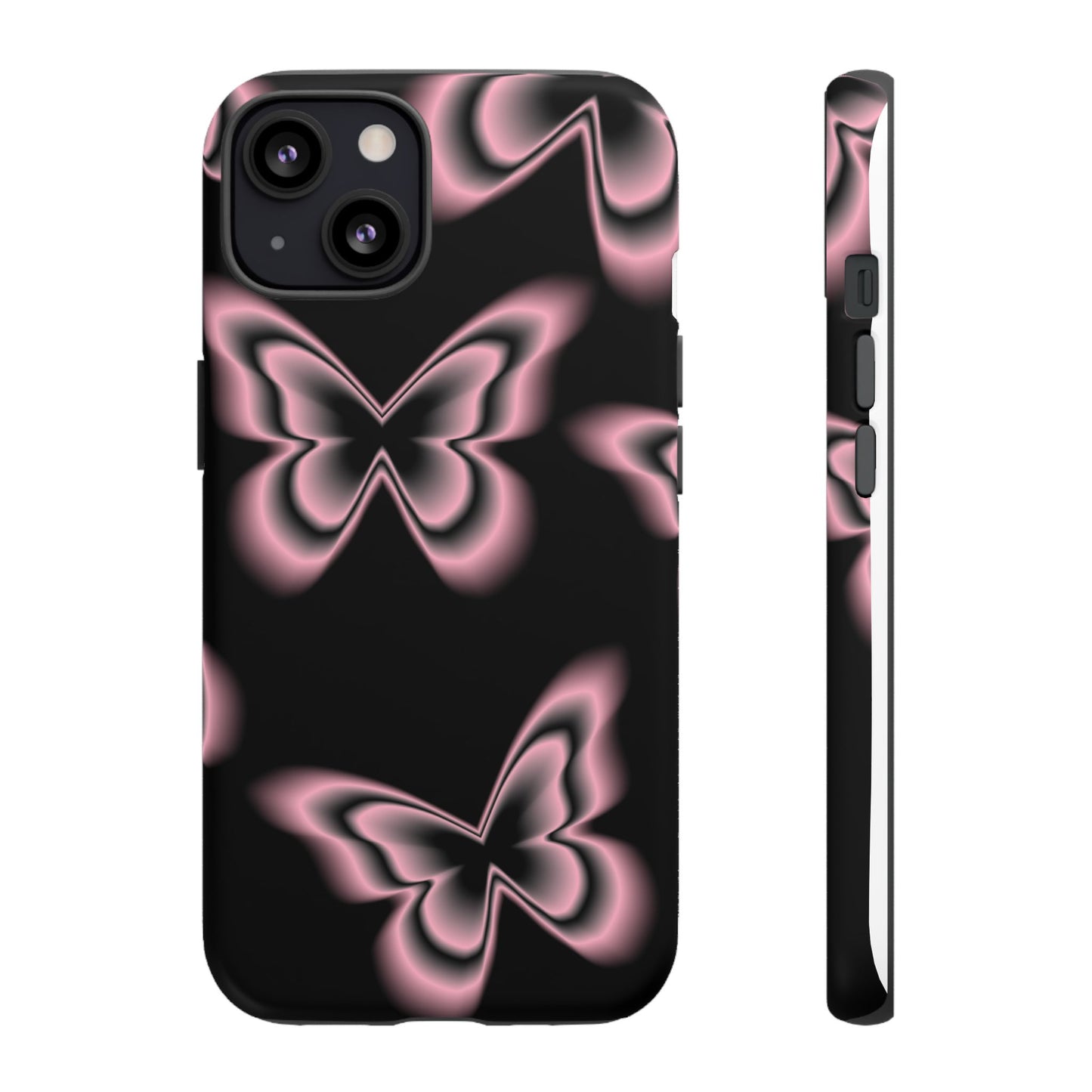 Pink Butterfly Tough Phone Case
