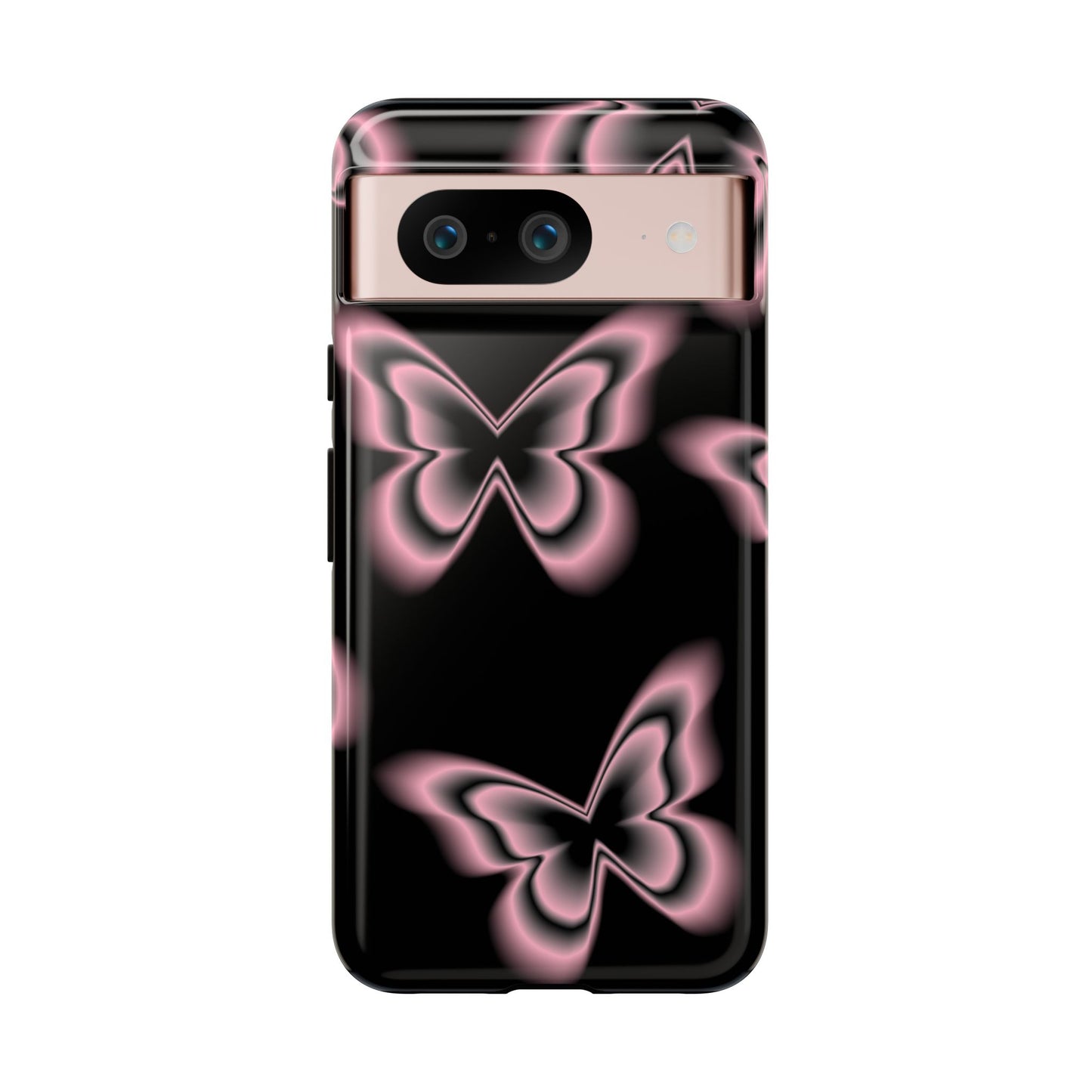 Pink Butterfly Tough Phone Case