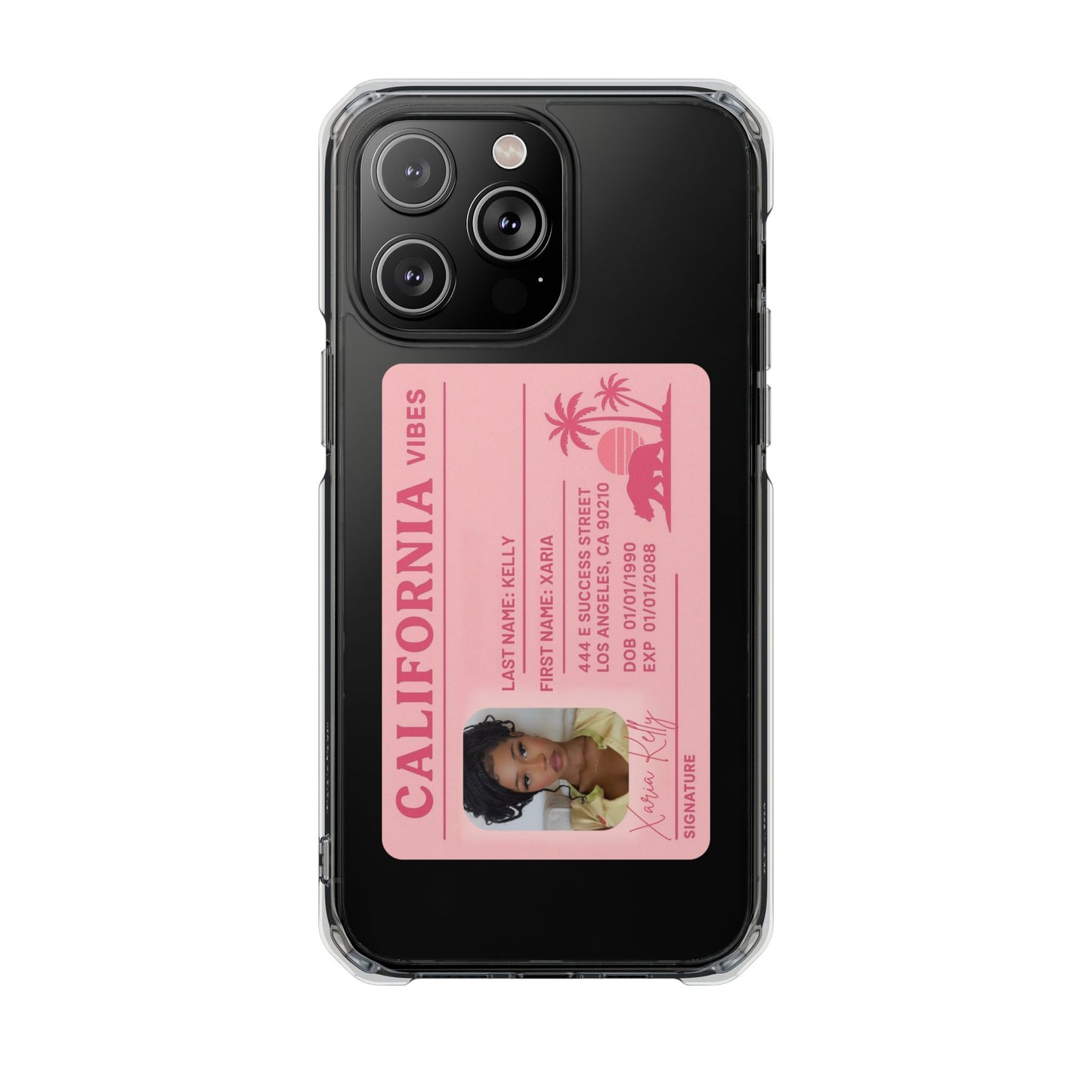 California Vibes Clear Magnetic Impact Case