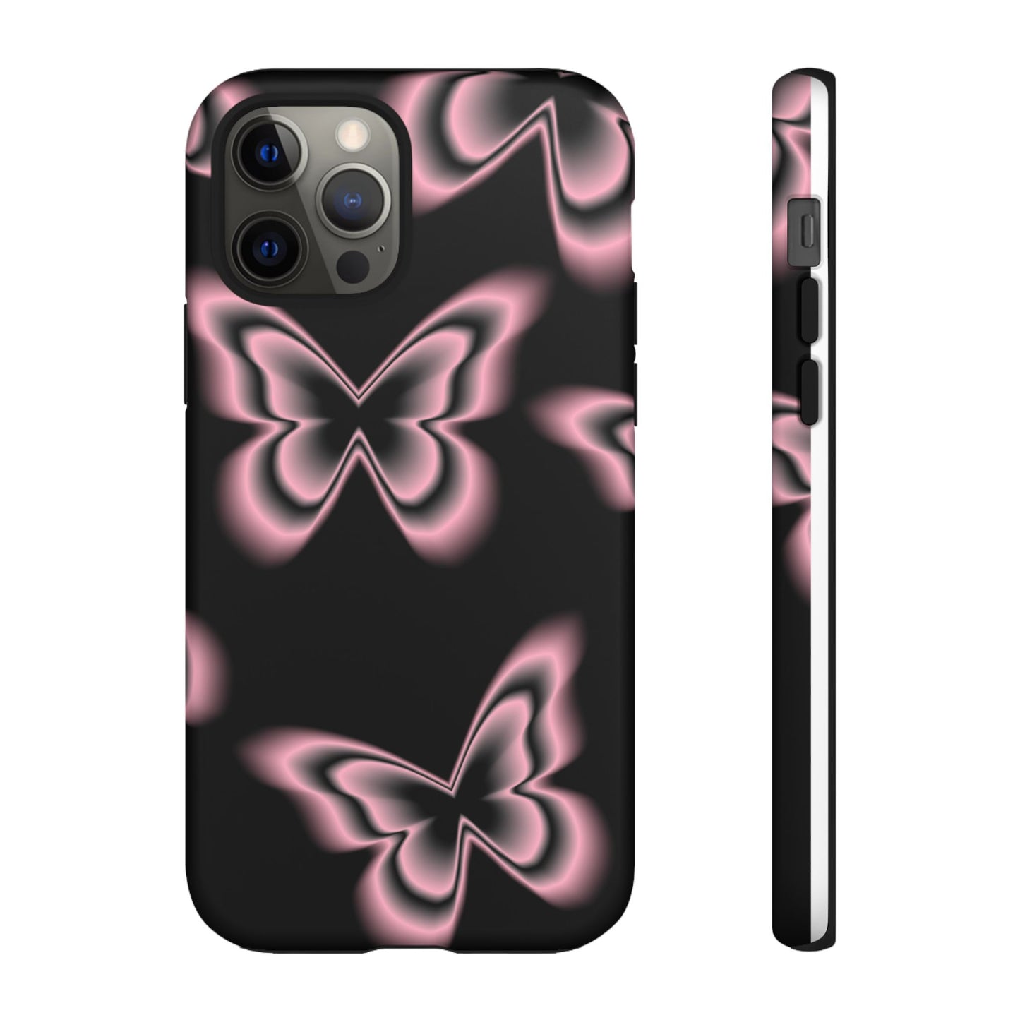 Pink Butterfly Tough Phone Case