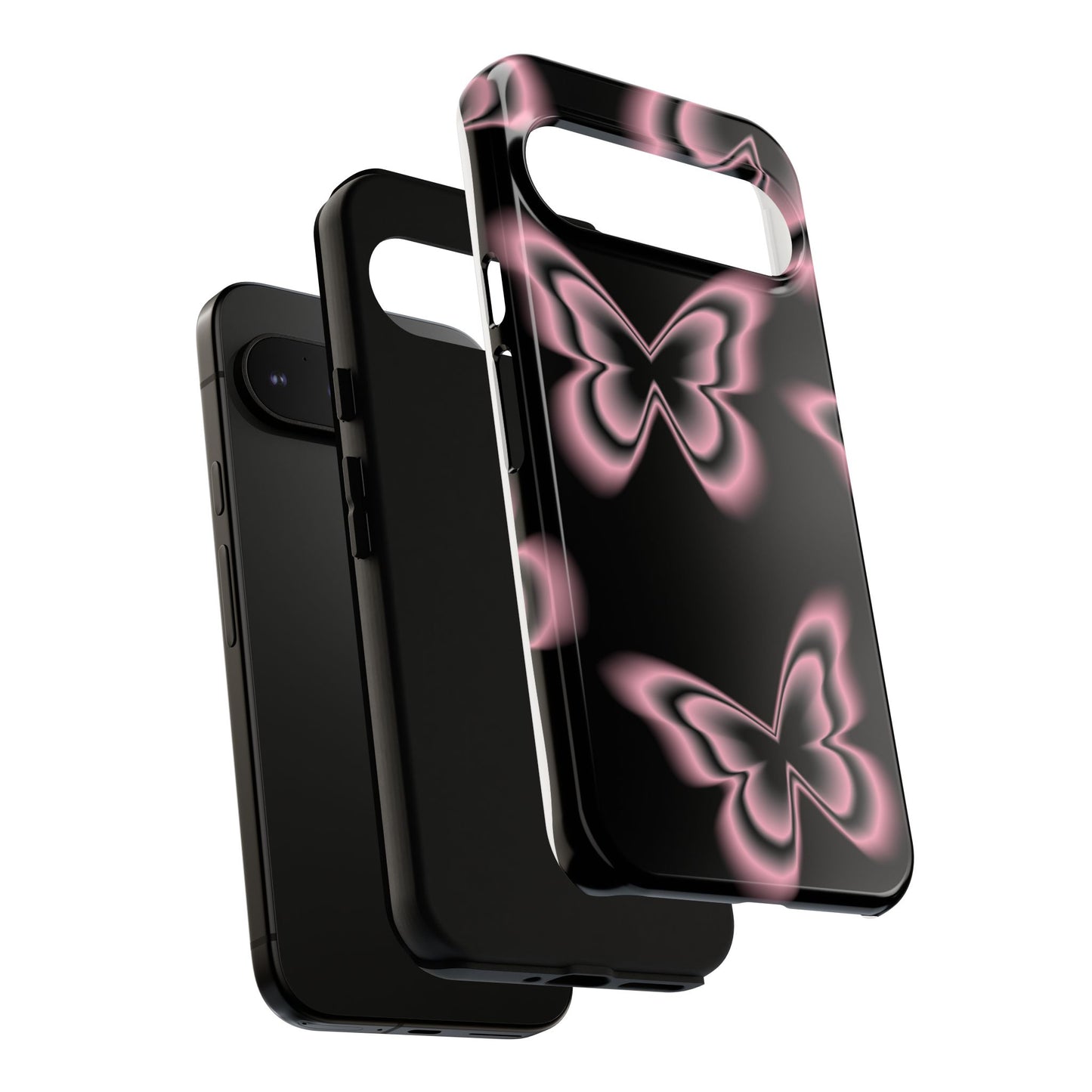 Pink Butterfly Tough Phone Case