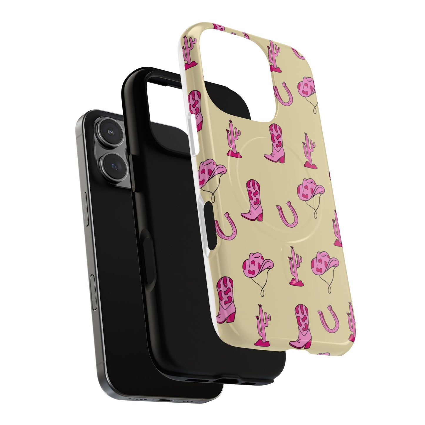Pink Western-Themed Tough Magnetic Case