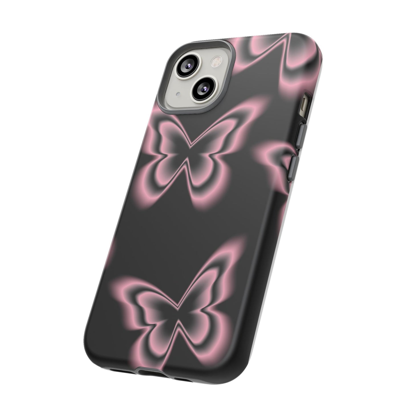 Pink Butterfly Tough Phone Case