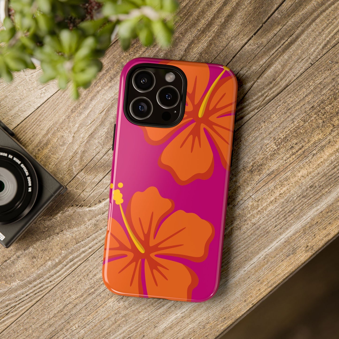 Tropical Hibiscus Tough Phone Case