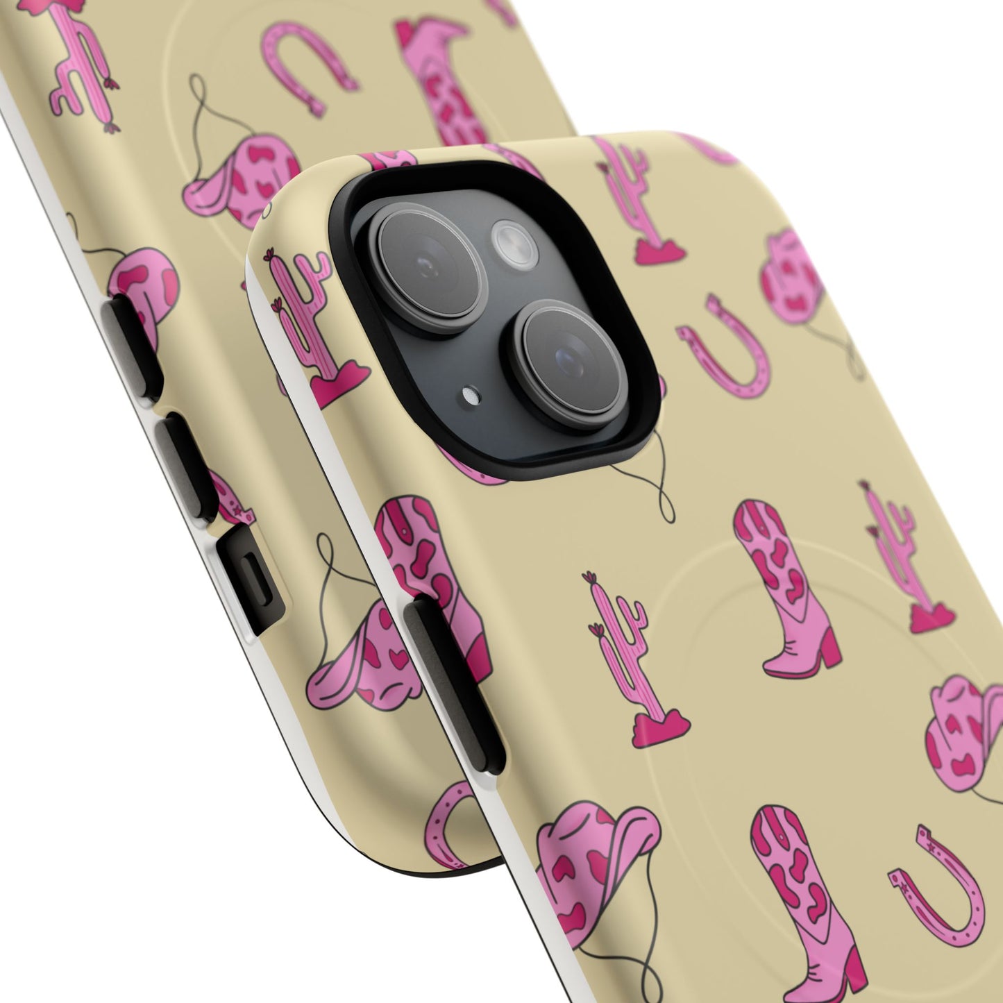 Pink Western-Themed Tough Magnetic Case