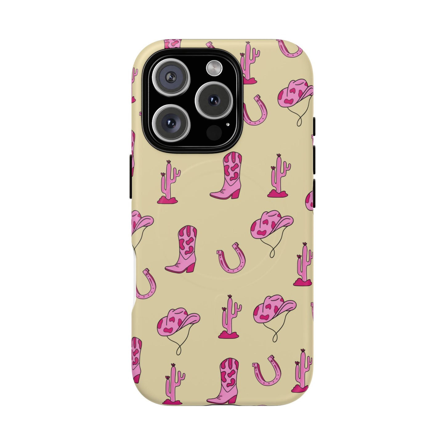 Pink Western-Themed Tough Magnetic Case