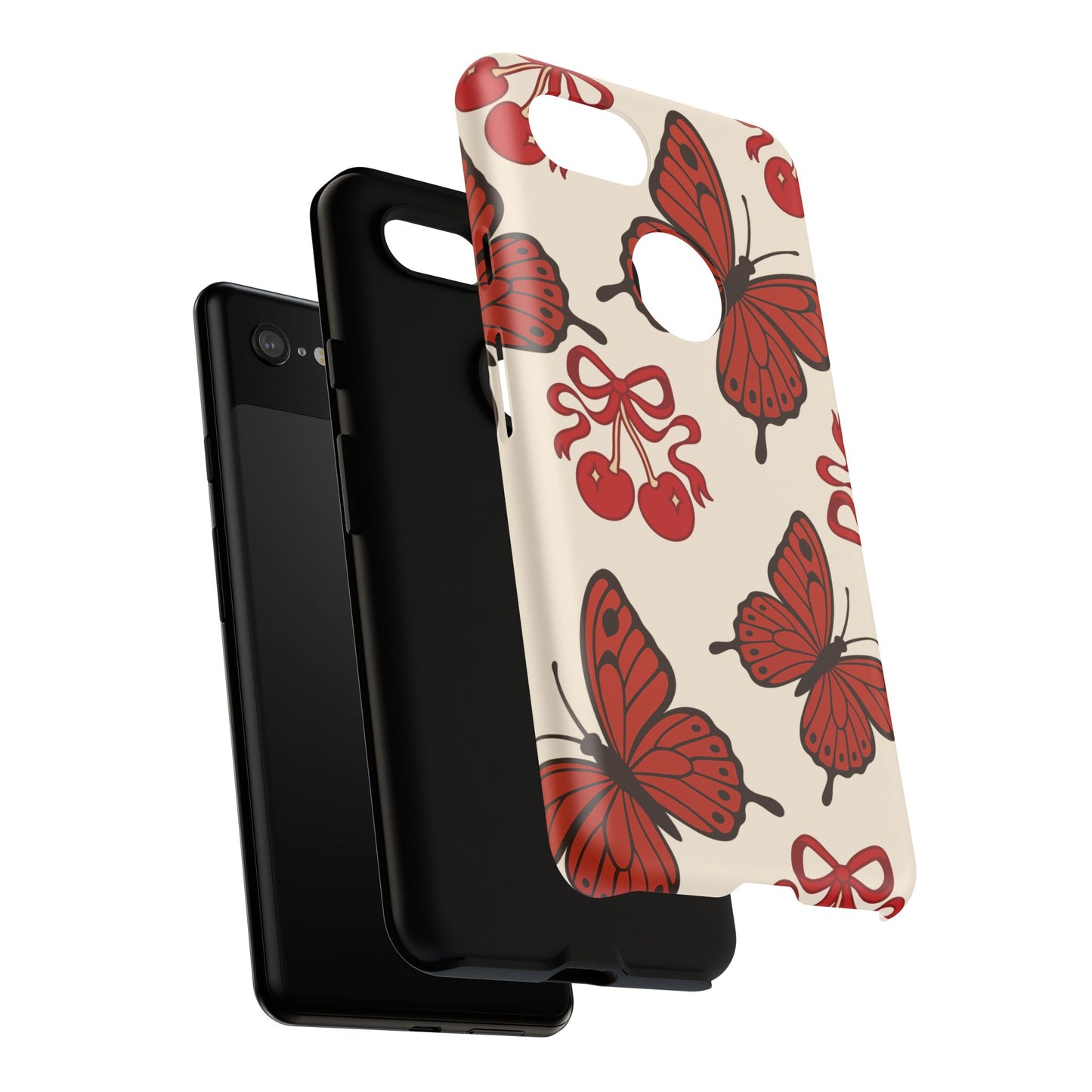 Butterfly Cherry Tough Phone Case