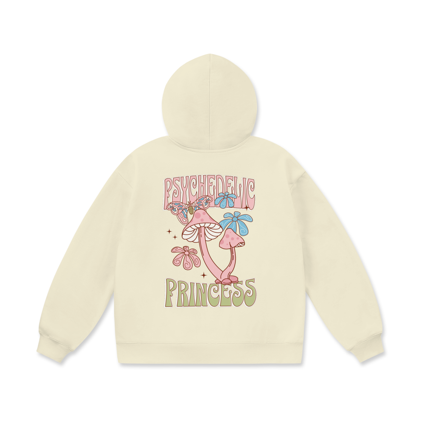 Psychedelic Princess Oversized Heavyweight Hoodie