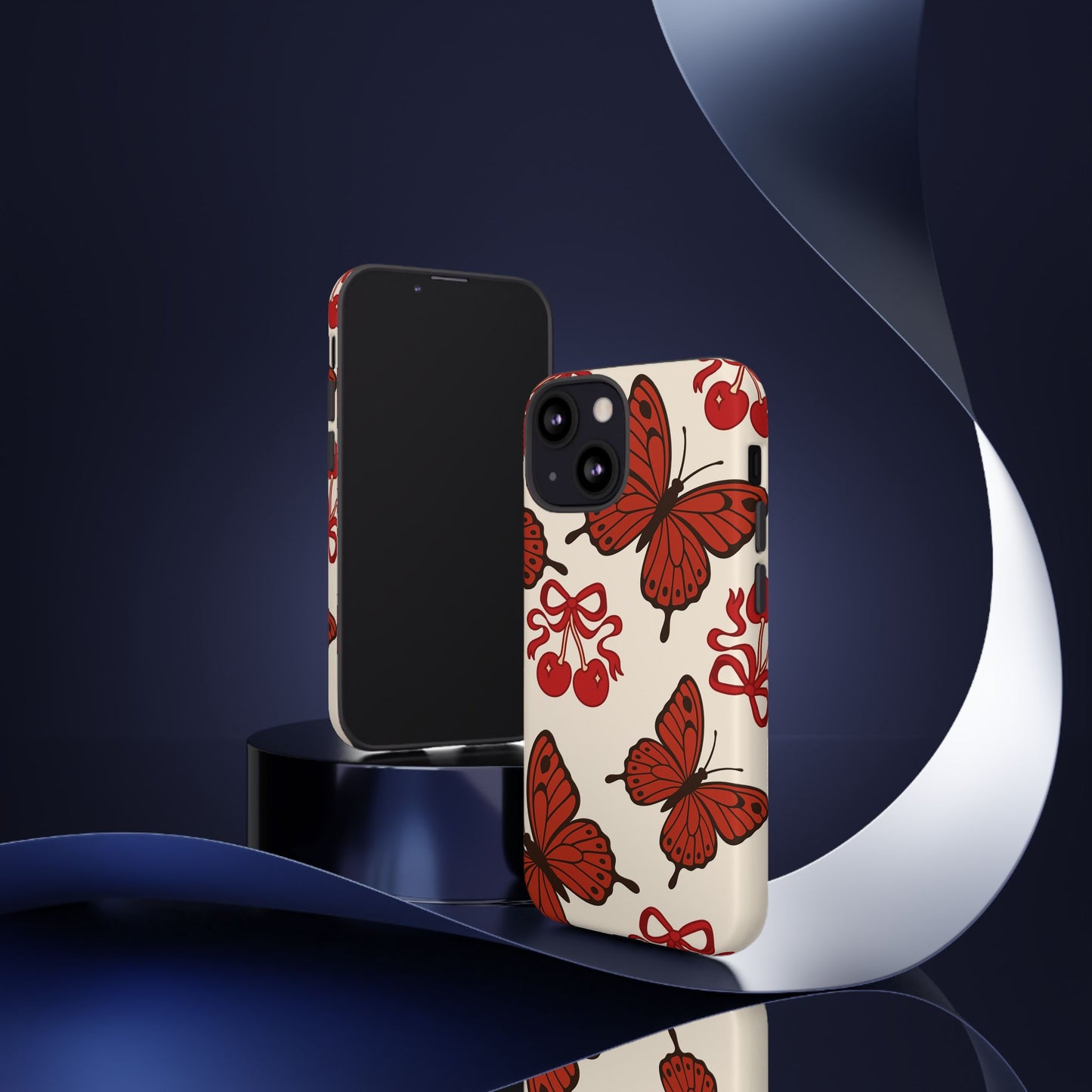 Butterfly Cherry Tough Phone Case