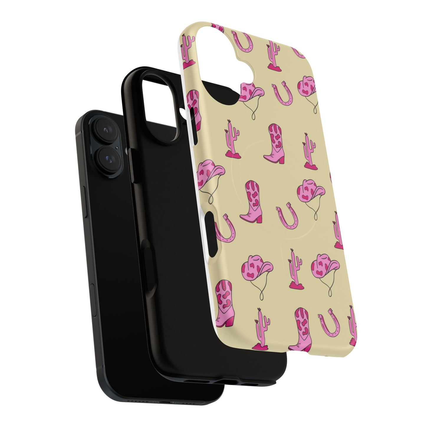 Pink Western-Themed Tough Magnetic Case