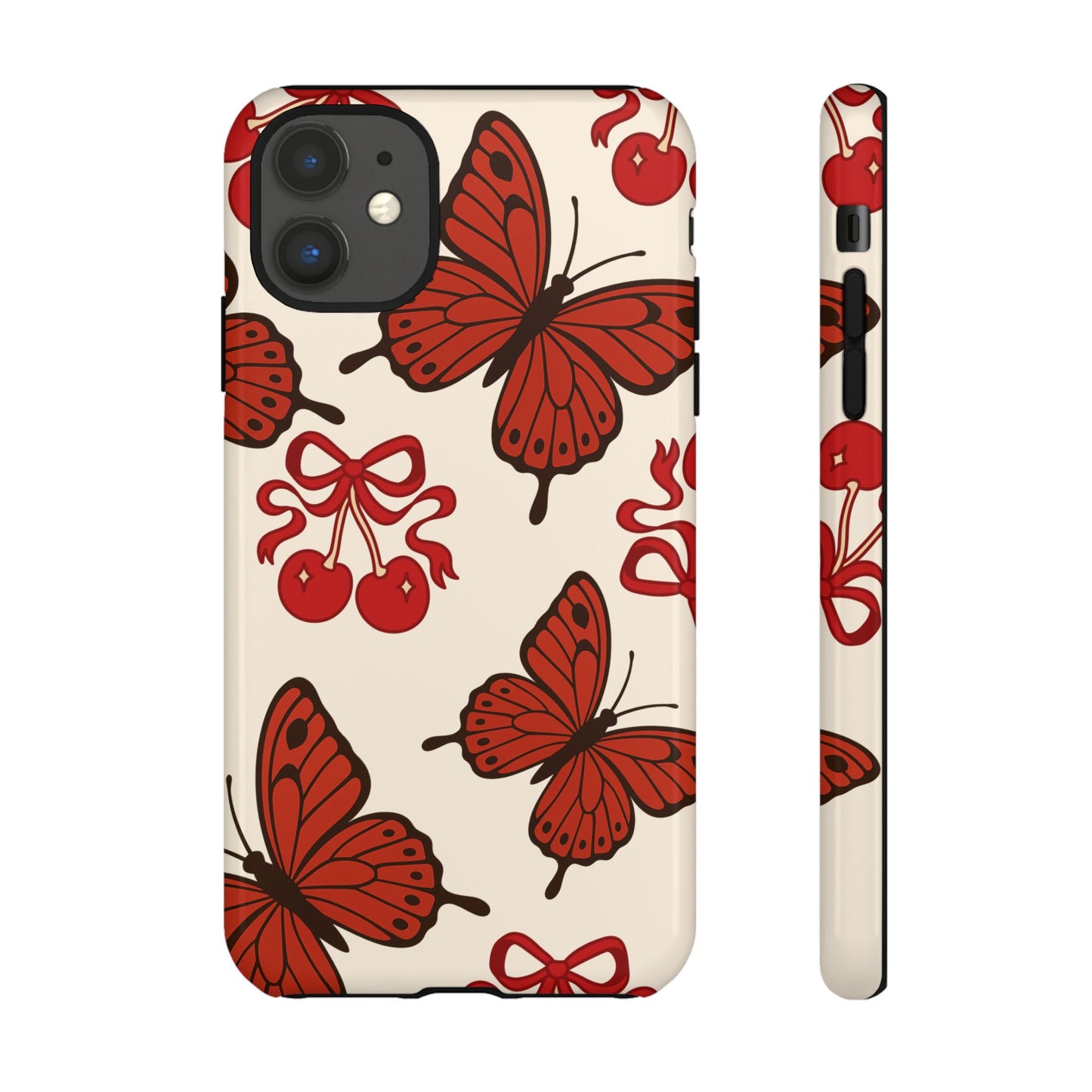 Butterfly Cherry Tough Phone Case