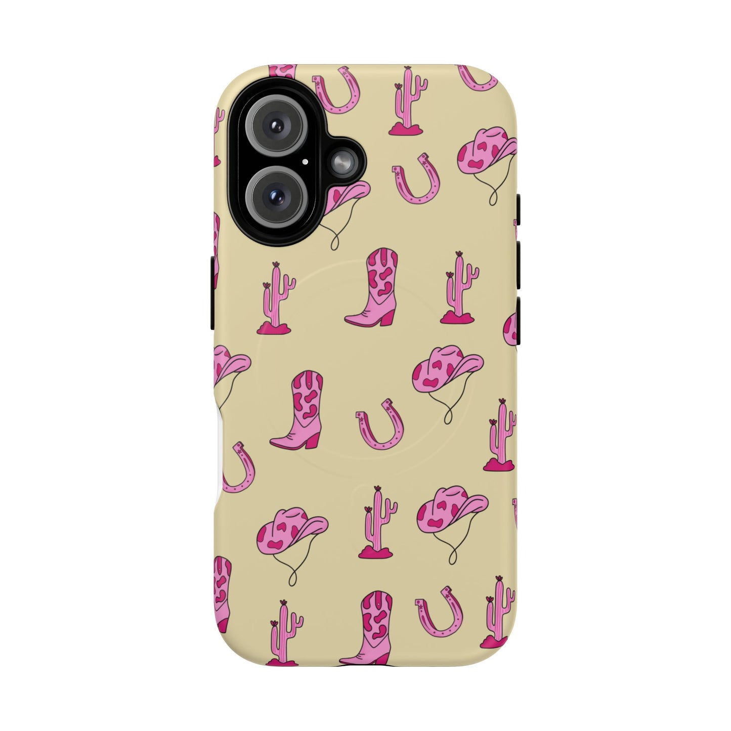 Pink Western-Themed Tough Magnetic Case
