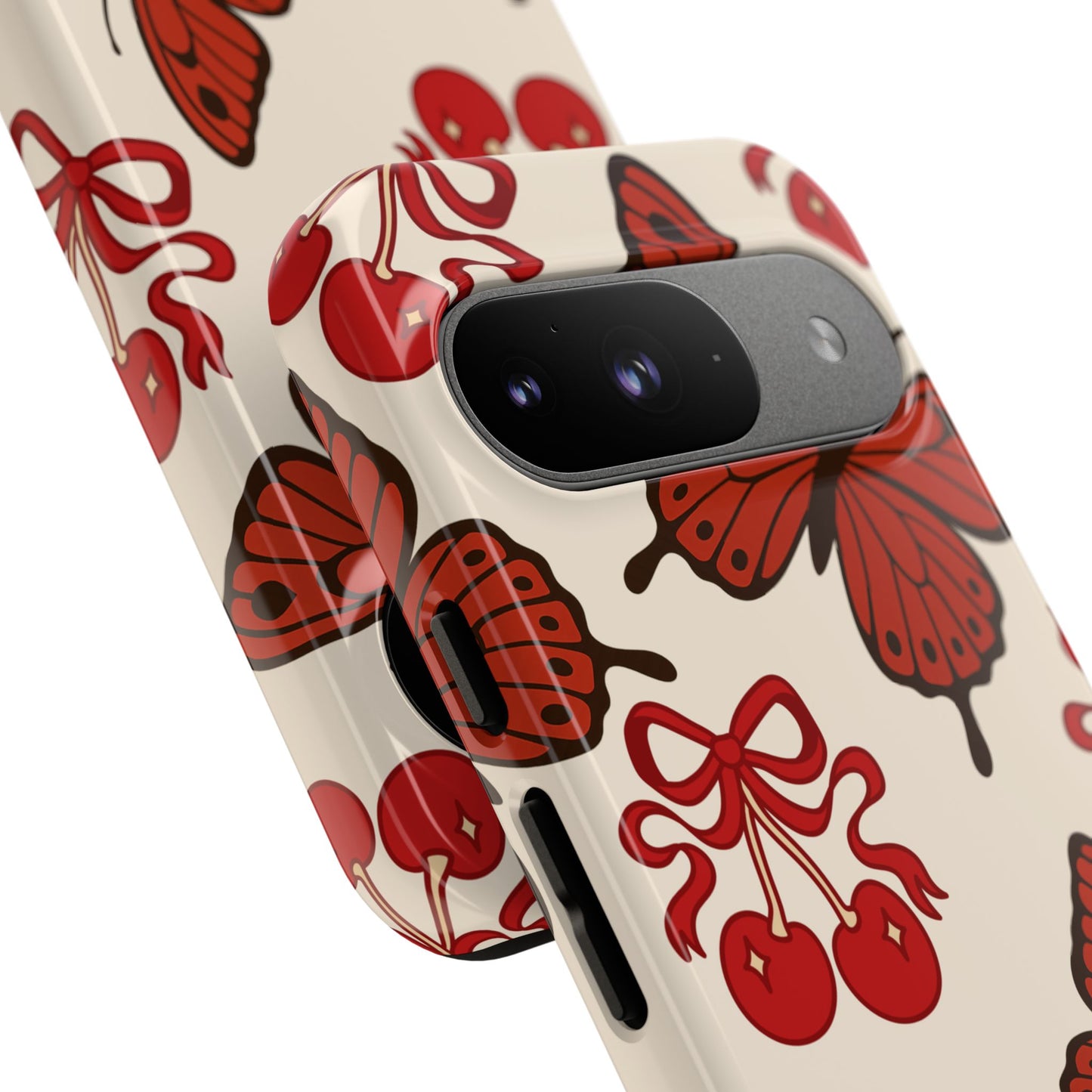 Butterfly Cherry Tough Phone Case