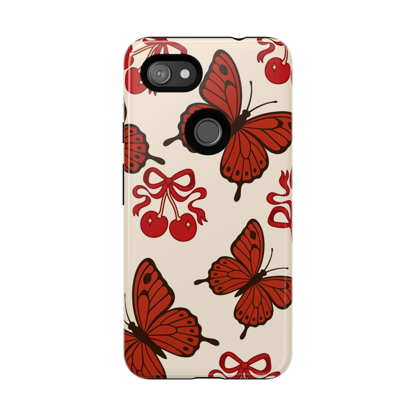 Butterfly Cherry Tough Phone Case