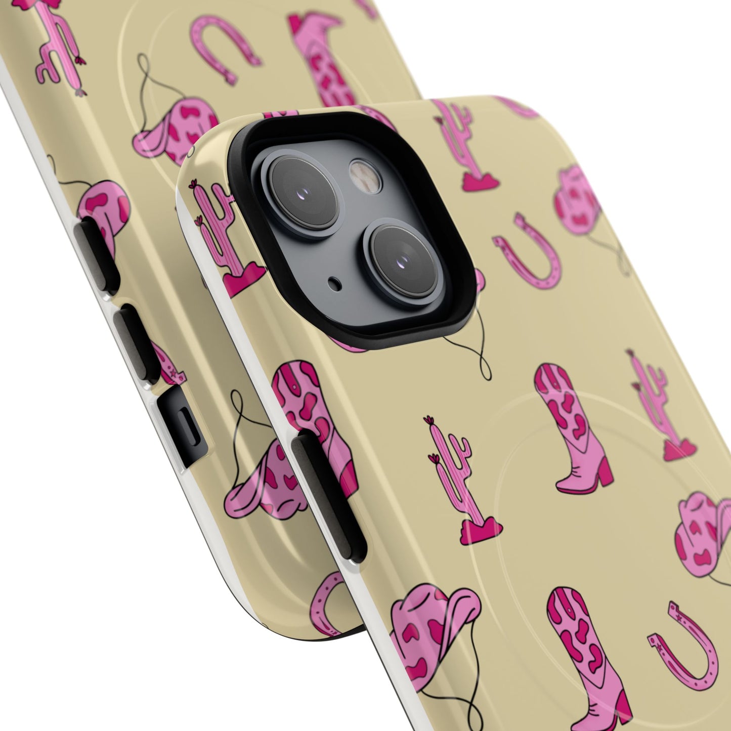 Pink Western-Themed Tough Magnetic Case